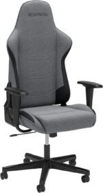 Respawn 110 Ergonomic Gaming Chair - Reclining Office Video Game Swivel Chair with Lumbar Support, Headrest, Heavy Duty, High Back, Racing Style Gaming Recliner Seat for Computer Gamer - Gray Fabric - Image 2