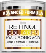 Retinol Cream for Face with Collagen and Hyaluronic Acid - Anti Aging Wrinkle Cream for Women and Men - Day and Night Facial Moisturizer for Tightening and Skin Firming - Crema Hidratante Para la Cara - Image 2