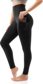 SINOPHANT High Waisted Leggings with Pockets Women, Full Length Capri Buttery Soft Stretchy Yoga Pants - Image 2