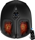 Shiatsu Foot Massager with Heat,Vibration,Air Compression and Deep Kneading for Plantar Fasciitis, Neuropathy,Improve Foot Wellness,Gifts for Women & Men（Black） - Image 2