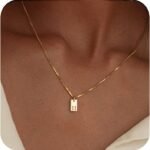 Stocking Stuffers Initial Necklaces for Women 14K Gold Plated Letter Necklace Dainty Name Pendant Necklace Personalized Christmas Gifts for Women Trendy Gold Jewelry - Image 2