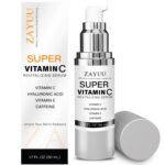 Super Vitamin C Face Serum for Mature Skin: All-In-One Hydrating Anti-Aging Formula - Vitamin C, Hyaluronic Acid, Vitamin E, Caffeine - Face Lift Serum for Wrinkles, Dark Spots - 1.7 fl. oz. - Image 2