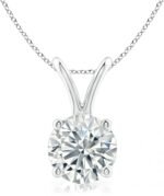 The Diamond Deal .25-1.00 Carat Round Brilliant Solitaire IGI Certifed Lab-Grown Diamond Solitaire Pendant Necklace | 14k Yellow or White or Rose/Pink Gold With 18" Gold Chain - Image 2