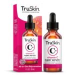 TruSkin Vitamin C Super Serum - Niacinamide, Retinol, Hyaluronic Acid & Squalane - All-in-One Anti Aging Serum for Face – Improve Appearance of Dark Spots, Firmness for Brighter Looking Skin, 1 Fl Oz - Image 2