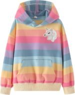 WELAKEN Unicorn Sweatshirts for Girls Toddler & Kids II Little Girl's Pullover Tops Sweaters & Hoodies - Image 2