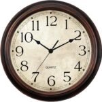 Wall Clock Battery Operated Vintage Silent Non-Ticking Analog Wall Clocks 8.5 Inch Small Retro Clock Decorative for Kitchen Bathroom Bedroom Home Office (Bronze) - Image 2