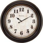 Westclox Traditional Large Wall Clock Battery-Operated Clock for Living Room, Bedroom, Office | Ideal Housewarming Gift (20 Inch, Rustwood) - Image 2