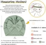 6 PCS Stretchy Baby Turban Hats, Baby Hat with Bows for Girls, Baby Boys Caps, Toddler, Newborn, Infant Hat Unisex - Image 6