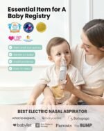 GROWNSY Nasal Aspirator for Baby, Electric Baby Nose Sucker with Larger Suction Chamber and More Powerful Suction, Automatic Nose Cleaner with Music and Light Soothing Function - Image 3
