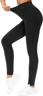 THE GYM PEOPLE Thick High Waist Yoga Pants with Pockets, Tummy Control Workout Running Yoga Leggings for Women - Image 5