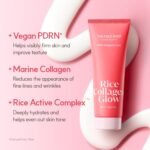 The Face Shop Pink Collagen Wrapping Mask, Peel-Off Facial Mask for Glass Skin, with Vegan PDRN & Rice Extract, Hydrating & Evening Skin Tone, 2.3 fl. oz. - Image 5