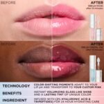 L'Oreal Paris Plump Ambition pH Hyaluron Lip Oil, Color Shifting Lip Tint with 24HR Hydration, Volumizing Shine and Lasting Color, 010 pH Cristal Ice - Image 9