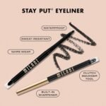 Milani Stay Put Eyeliner - After Dark (0.01 Ounce) Cruelty-Free Self-Sharpening Eye Pencil with Built-In Smudger - Line & Define Eyes with High Pigment Shades for Long-Lasting Wear - Image 5