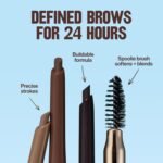 Revlon ColorStay Eyebrow Pencil with Spoolie Brush, Waterproof, Hair-Like Strokes, Stocking Stuffer for Her, 210 Soft Brown, 0.021 oz - Image 6