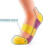 Gonii Women Socks Hiking Running Thick Cushion Athletic Crew Socks 5-Pair - Image 4