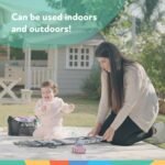 Nuby Reversible Baby Floor Mat, 77" x 58" - Foldable and Lightweight Baby Play Mat for Floor - Easy Storage and Travel - Safari - Image 7