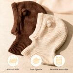 Baby Winter Hat Bear Ears Beanie, Soft Knit Balaclava for Baby Boys & Girls, Warm Infant Toddler Hat for 0–6 Months - Image 5