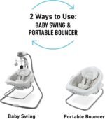 Graco DuetConnect LX Portable Baby Swing and Bouncer, Multi-Direction Baby Bouncer Seat, Multiple Swing Speeds, Redmond - Image 5