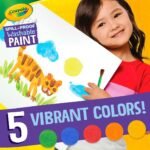 Crayola Spill Proof Paint Set (5ct), Washable Paint for Kids, Craft Supplies for Classrooms, School Supplies - Image 4