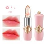 BestLand 3 Pcs/Set Flower Jelly Lipstick Set Temperature Change Moisturizer Long Lasting Nutritious Balm Magic Color Change Lip Gloss (3Pcs Flower Jelly Lipstick 010203) - Image 3