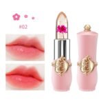 BestLand 3 Pcs/Set Flower Jelly Lipstick Set Temperature Change Moisturizer Long Lasting Nutritious Balm Magic Color Change Lip Gloss (3Pcs Flower Jelly Lipstick 010203) - Image 4