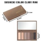 6 Colors Mini Eyeshadow Makeup Palette Neutral Nude Smoky Eye Shadow Taupe & Brown Matte Make Up Pallet with Mirror Highly Pigmented Long Lasting Waterproof Travel Size Gift Kit 01 - Image 10