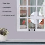 LOSOUR Decorative Wall Mirror-Distressed Wood Windowpane Mirror- Farmhouse Mirrors for Wall with Hanging Hardware for Bedroom Living Room Bathroom Kitchen (１, 18Wx23L) - Image 7