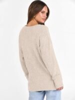 ANRABESS Long Sleeve Shirts for Women V Neck Casual Fall Tops Loose Fit Lightweight Sweaters Tunic Fashion 2025 Clothes - Image 6