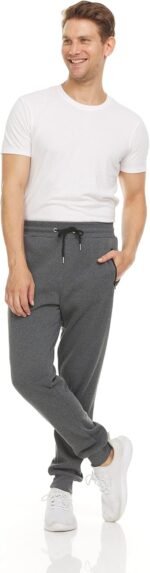 PURE CHAMP Mens 3 Pack Fleece Active Athletic Workout Jogger Sweatpants for Men with Zipper Pocket and Drawstring Size S-3XL - Image 3