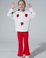 Toddler Girl Clothes Kids Outfits Long Sleeve Ribbed Sweatshirt Bell Bottom Pants Set Fall Winter Clothing for Girls - Image 3