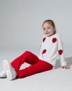 Toddler Girl Clothes Kids Outfits Long Sleeve Ribbed Sweatshirt Bell Bottom Pants Set Fall Winter Clothing for Girls - Image 5