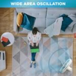 EZ-CHILL 16” Oscillating Pedestal Fan, 3-speed Options, 90-Degree Oscillating Head, Adjustable Height and Tilt, Powerful Air Flow, Black, MTFS-16B-BLK - Image 9