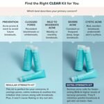 Paula's Choice CLEAR 3-Piece Acne Kit, Includes Daily Cleanser, 2% Salicylic Acid Exfoliant & Benzoyl Peroxide Treatment, Prevents & Treats Mild to Severe Acne & Breakouts, Fragrance-Free, Set of 3 - Image 3