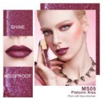 Oulac Red Matte Liquid Lipstick for Women, Long Lasting Lipstick Waterproof Lip Stain, No Transfer, Creamy High Pigmented Formula with Rose Oil, Vegan & Cruelty-Free MS05 - Image 4