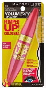 Maybelline Volum' Express Pumped Up Colossal Mascara, Washable Formula Infused with Collagen for Up To 16x Lash Volume, Glam Black, 1 Count - Image 3
