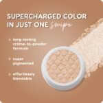 ColourPop Super Shock Shadow - High-Pigment, Crème-Powder Eye Makeup - Single Glitter Eyeshadow with Minimal Fallout and Unique Bouncy Texture - Ivory Eyeshadow - Mighty Morphin (0.07 oz) - Image 4