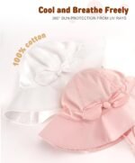 FURTALK Baby Sun Hat Toddler Beach Hats with UPF 50+ Sun Protection Wide Brim Girls Bucket Hat - Image 6