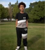 Size 5-13 Years Boys Summer/Spring Outfits Set Short Sleeve T-Shirt & Pants Kids Boys Fall Fashion Clothes Sets - Image 7