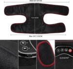 QUINEAR Knee Massager for Pain Relief,Air Compression Heating Pad for Knee,Heated Knee Warmers Wrap, Gifts for Men Women Dad Mom,3 Modes & 3 Intensities - Image 6