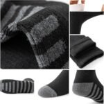 JOYNÉE 8 Pairs Mens Crew Work Cushion Socks Long Athletic Running Socks Workout Breathable Socks - Image 6