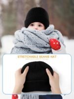 Glooarm 3 Pack Baby Beanie Toddler Boys Girls Beanie Knit Warm Winter Hats Newborn Infant Cuffed Caps, 0-5 Years - Image 4