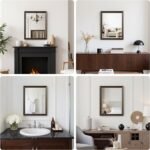 Retro Copper Effect Framed Wall Mirror, 16x20 Rectangle Mirror, 1/8"Anti-desilvering Tempered Glass, Sustainable&Sturdy Frame, Anti-Rust, HD Reflection &3min Fast Setup for Bathroom Living Room - Image 9