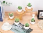 Der Rose 6 Pack Fake Plants Small Realistic Succulents Plants Artificial for Home Room Decor Indoor - Image 5