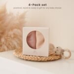 Konssy 4 Pack Baby Winter Hat with Bear Ears, Warm Rib Baby Knit Beanie for Newborns & Infants, Cozy Hat 0–6 Months - Image 6