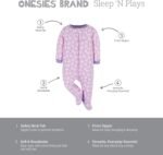 Onesies Brand baby-girls 4-pack Sleep 'N Play Footies Multi Pack - Image 7