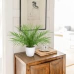 Briful Fake Plant 15’’ Artificial Palm Plant in White Pot Real Touch Faux Tropical Palm Tree Houseplant for Home Indoor Living Room Tabletop Balcony Decorations - Image 5
