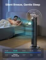 PELONIS 30 Inch Oscillating Tower Fan with 3 Speed Settings and Auto-off Timer, Standing Fan PFT28A2BBB, Black, medium - Image 7