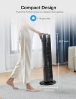 PELONIS 30 Inch Oscillating Tower Fan with 3 Speed Settings and Auto-off Timer, Standing Fan PFT28A2BBB, Black, medium - Image 11