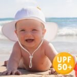 HONGTEYA Baby Sun Hat Toddler Girl Beach Hat Adjustable Outdoor Summer Hat UPF 50+ Sun Protection Wide Brim Infant Kids - Image 3