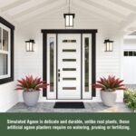 Artificial Agave Plants,Large UV Resistant Fake Agave Planters for Indoor and Outdoor Decorating Tropical Plant Succulents Greenery Indoor Decor (2Pack,22" Red) - Image 9